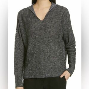 NWT Eileen Fisher Organic Linen/Cotton Hooded Top size Large